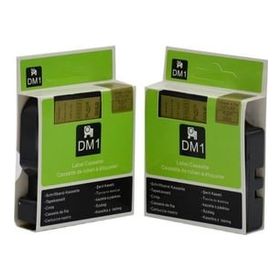 Dymo 45023 Altın Üzerine Siyah Muadil Etiket