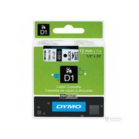 Dymo 45713 45013 D1 Beyaz Siyah Şerit