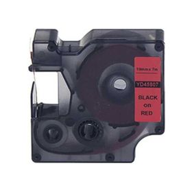 Dymo 45807 Kırmızı-Siyah D1 19 mm x 7 m Muadil Yedek Şerit
