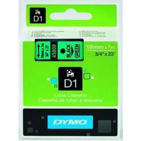 Dymo 45809 Yeşil Siyah 19 mm x 7 m D1 Yedek Şerit