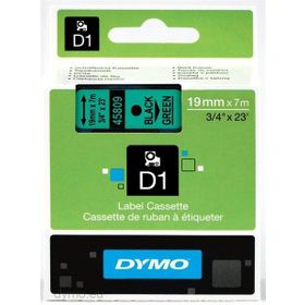 Dymo 45809 Yeşil Siyah 19 mm x 7 m D1 Yedek Şerit