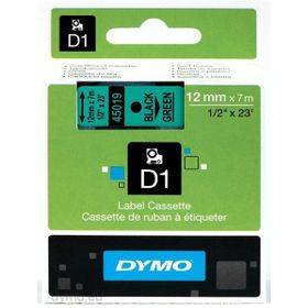Dymo 45809 Yeşil Siyah 19 mm x 7 m D1 Yedek Şerit