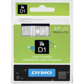 Dymo 45810 Şeffaf Beyaz 19 mm x 7 m D1 Yedek Şerit