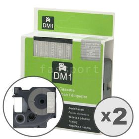 Dymo 45810 Şeffaf Beyaz 19 mm x 7 m D1 Yedek Şerit
