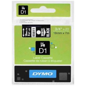 Dymo 45811 D1 Siyah-Beyaz 19x7 m Şerit