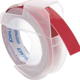 Dymo 520102 9 mm x 3 mt Kırmızı Kabartma Şerit