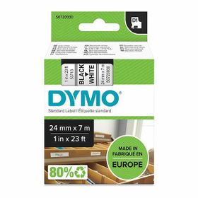 Dymo 53713 24 mm 7 mt Standart Beyaz Üzerine Siyah D1 Şerit