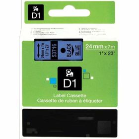 Dymo 53716 Mavi Üzerine Siyah Muadil Etiket