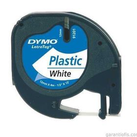 Dymo 59422 Letratag 12x4 Beyaz Plastik Şerit