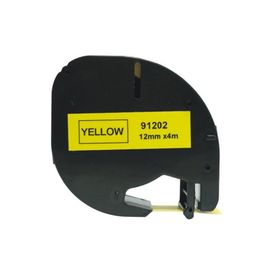 Dymo 59423 Letratag 12x4 Sarı Plastik Şerit