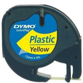 Dymo 59423 Letratag 12x4 Sarı Plastik Şerit