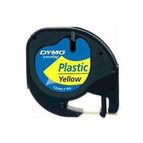 Dymo 59423 Letratag 12x4 Sarı Plastik Şerit