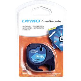 Dymo 59426 Letratag 12 mm x 4 mt Mavi Plastik Şerit