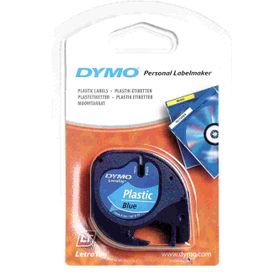 Dymo 59426 Letratag 12 mm x 4 mt Mavi Plastik Şerit