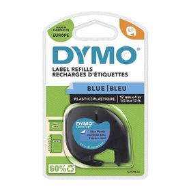 Dymo 59426 Letratag 12 mm x 4 mt Mavi Plastik Şerit