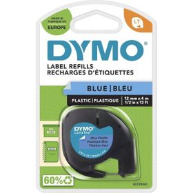 Dymo 59426 Letratag 12 mm x 4 mt Mavi Plastik Şerit