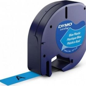 Dymo 59426 Letratag 12 mm x 4 mt Mavi Plastik Şerit