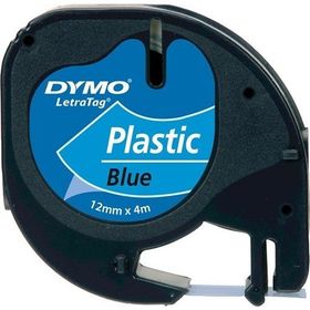 Dymo 59426 Letratag 12 mm x 4 mt Mavi Plastik Şerit