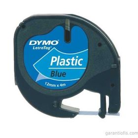 Dymo 59426 Letratag Şerit Mavi 12 mm 4 metre Plastik Etiket