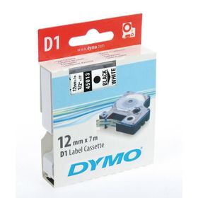 Dymo 720520-45012 D1 Şeffaf-Kırmızı 12x7 m Şerit