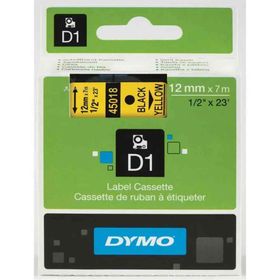 Dymo 720580-45018 D1 Sarı-Siyah 12x7 m Şerit