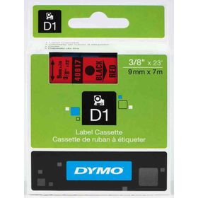 Dymo 720720-40917 D1 Kırmızı-Siyah 9x7 m Şerit