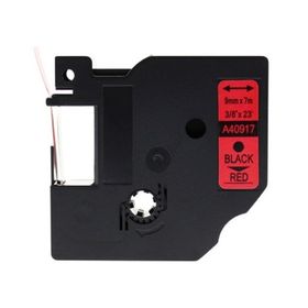 Dymo 720720-40917 D1 Kırmızı-Siyah 9x7 m Şerit