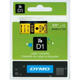 Dymo 720730-40918 D1 Sarı-Siyah 9x7 m Şerit