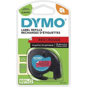 Dymo 721630-59424 Letragat Kırmızı 12x4 m Plastik Şerit