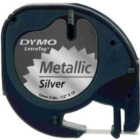 Dymo 721730-59429 Letragat Gri 12x4 m Metalik Şerit