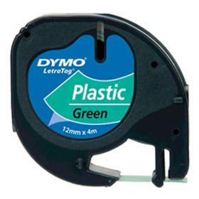 Dymo 91204 Letratag Plastik Şerit 12x4 m Yeşil Etiket