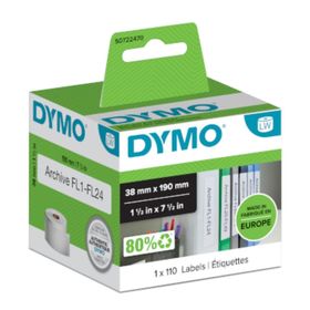 Dymo 99018 190x38 mm 110'lu Dar Klasör Sırt Etiketi