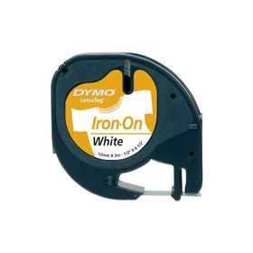 Dymo Beyaz Letratag 12 mm 2 mt Ütü Transfer Şerit