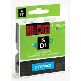 Dymo D1 40917 Kırmızı-Siyah 9 mm 7 m Yedek Şerit