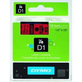 Dymo D1 45017 Kırmızı-Siyah 12mm x 7m Yedek Şerit