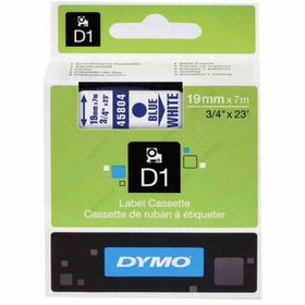 Dymo D1 45804 Beyaz-Mavi 19mm x 7m Şerit