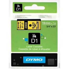 Dymo D1 45808 Sarı Siyah 19 mm 7 mt Yedek Şerit