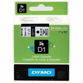Dymo D1 53713 Beyaz-Siyah 24 mm x 7 m Yedek Şerit