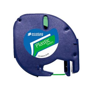 Dymo Letratag 12 mm x 4 m Yeşil Plastik Etiket