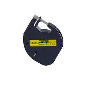 Dymo Letratag 59423 91202 12 mm 4 m Kağıt Sarı Üstüne Siyah Muadil Etiket