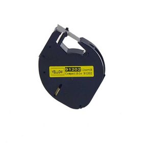 Dymo Letratag 59423 91202 12 mm 4 m Kağıt Sarı Üstüne Siyah Muadil Etiket