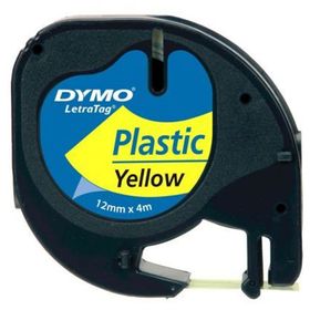 Dymo Letratag Muadili Sarı 12 mmx4 m Plastik Serit Etiket