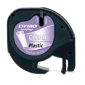 Dymo Letratag Şeffaf Suya Dayanıklı S0721530 12 mm x 4 Metre Plastik Şerit