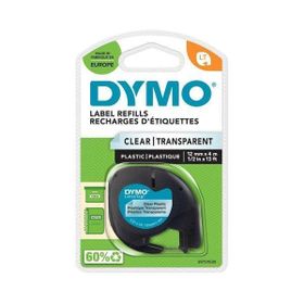 Dymo Letratag Şeffaf Suya Dayanıklı S0721530 12 mm x 4 Metre Plastik Şerit