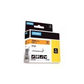 Dymo RhinoPro 18435 Siyah-Turuncu 12 mm 5.5 m Renkli Vinil Şerit