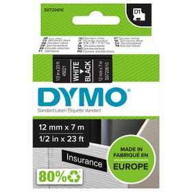 Dymo S0720610 D1 Yedek Şerit Siyah Beyaz Etiket