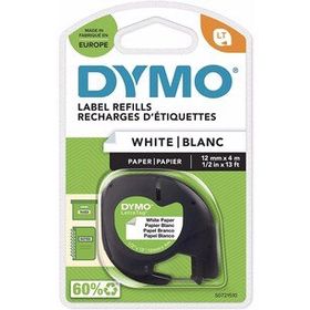 Dymo S0721510 12 mm 4 mt Beyaz LetraTag Kağıt Şerit