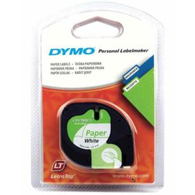 Dymo S0721510 12 mm 4 mt Beyaz LetraTag Kağıt Şerit