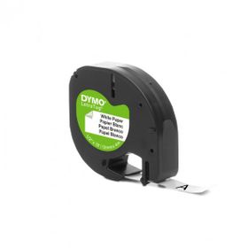 Dymo S0721510 12 mm 4 mt Beyaz LetraTag Kağıt Şerit