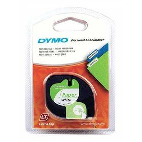 Dymo S0721510 12 mm 4 mt Beyaz LetraTag Kağıt Şerit
